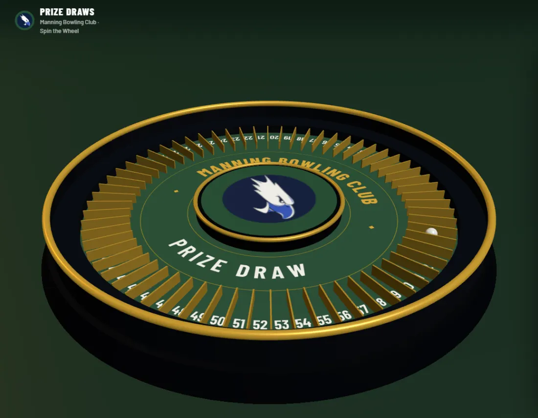 The same wheel draw in the Green &amp; gold palette