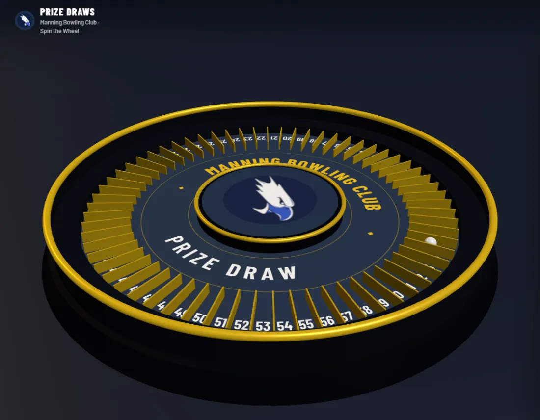 The same wheel draw in the Navy &amp; gold palette