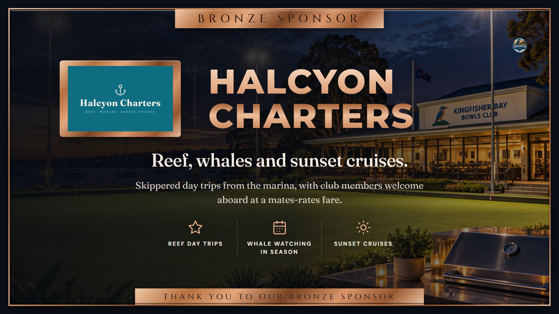 Club TV — Bronze sponsor spotlight board