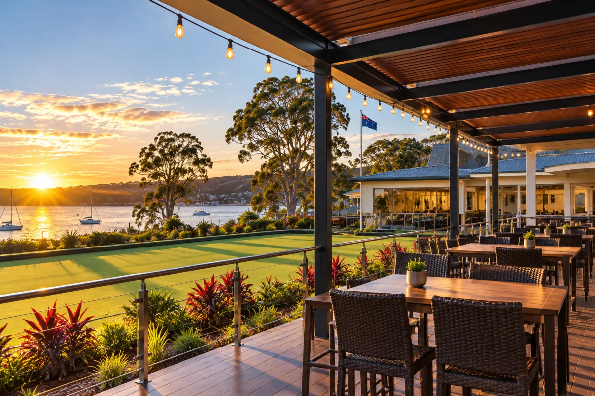 Greenside Deck at Kingfisher Bay Bowls Club